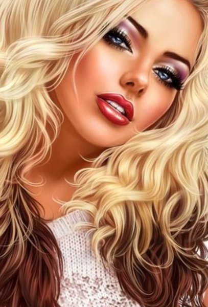 Радужная девушка