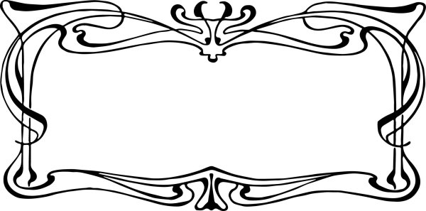 Рамка для текста черно-белая