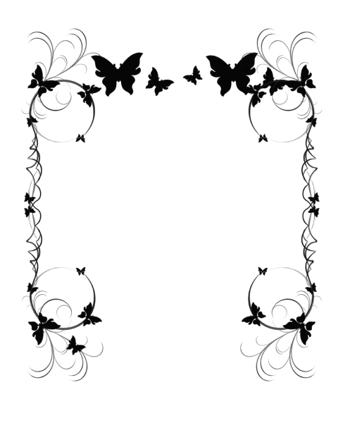 Красивые рамки для текста черно-белые