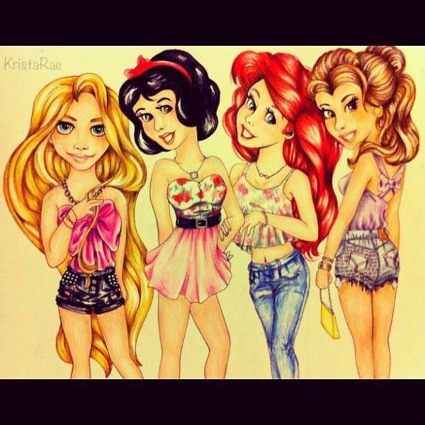 Четыре девчонки мультяшные
