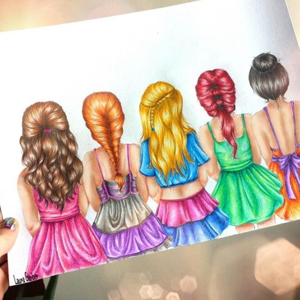 Идеи для рисунков девочек