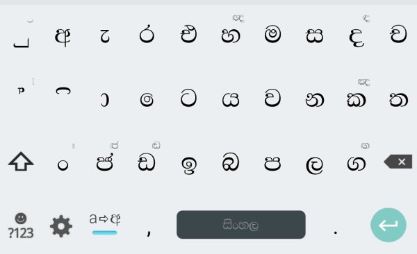 Клавиатура андроид символы
