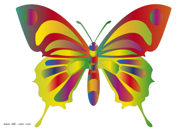 Бабочки мультяшные
