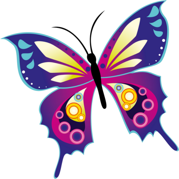 Бабочки мультяшные