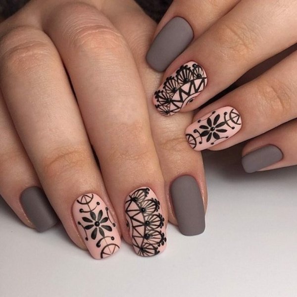 Маникюр с узорами