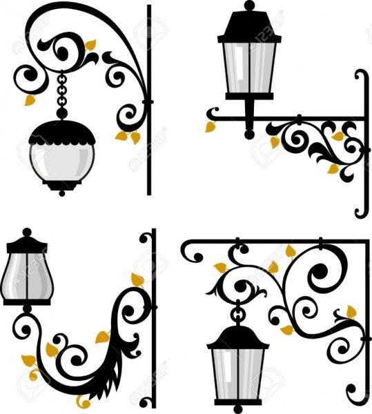 Декор фонарей для рисования