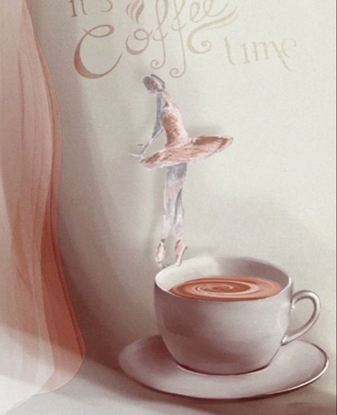 Ли Канбин латте арт