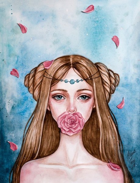 Необычные рисунки девушек