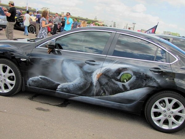 Аэрография на машине