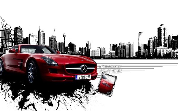 Машина акварелью