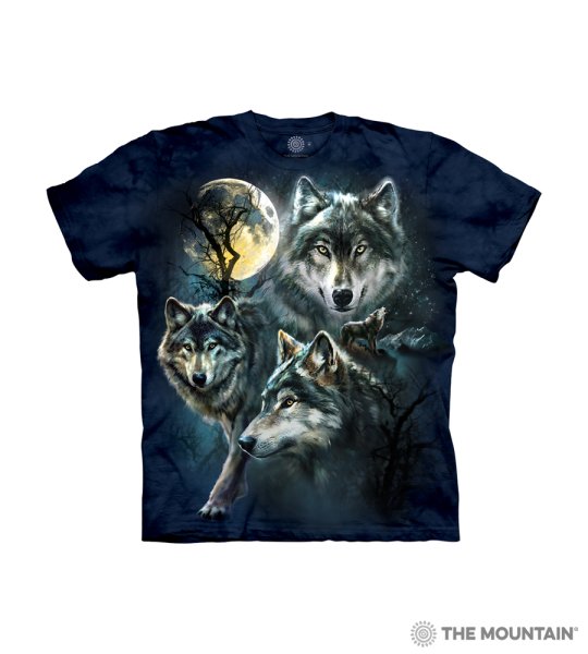 Футболка Маунтин черный волк