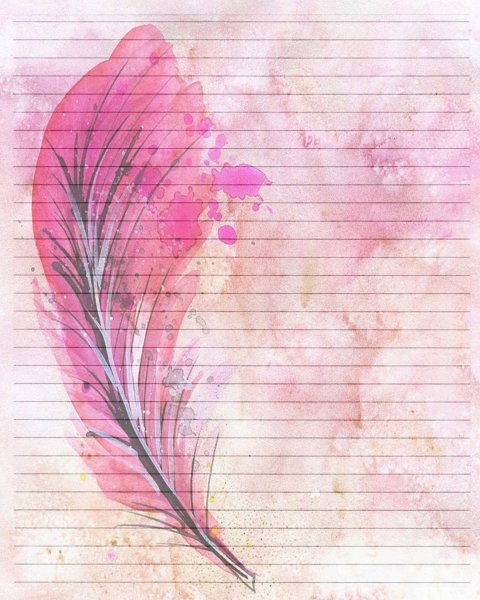 Красивый лист для письма