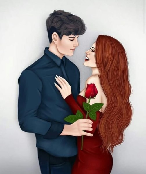 Красивые рисунки влюбленных