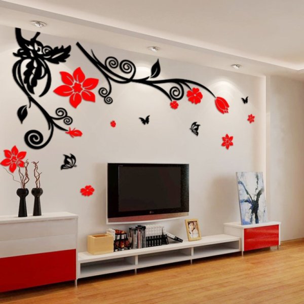 Декоративные узоры на стене