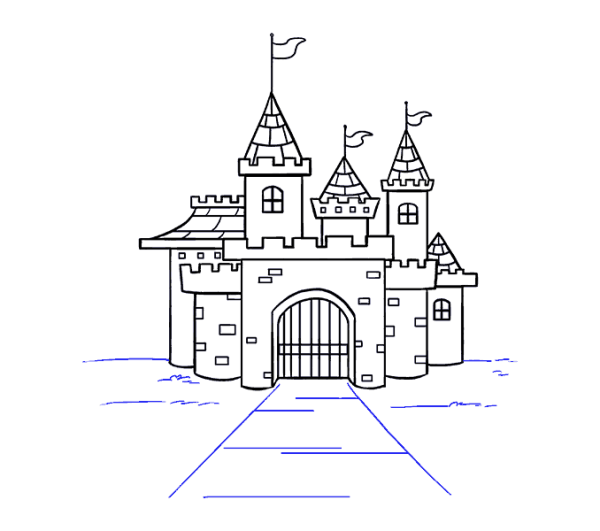 Рисование дворец