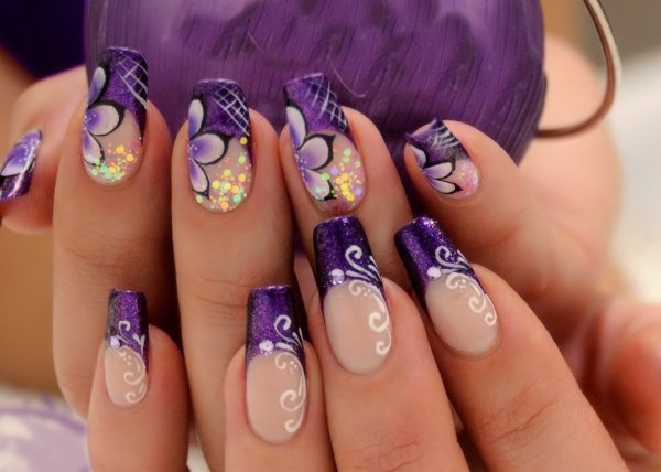 Сиреневый френч