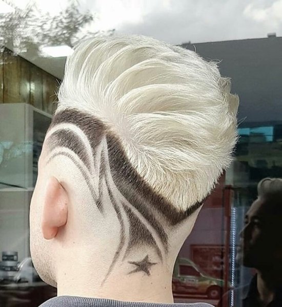 Выбривание узоров на голове