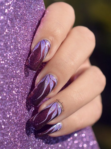 Лавандовый френч миндаль