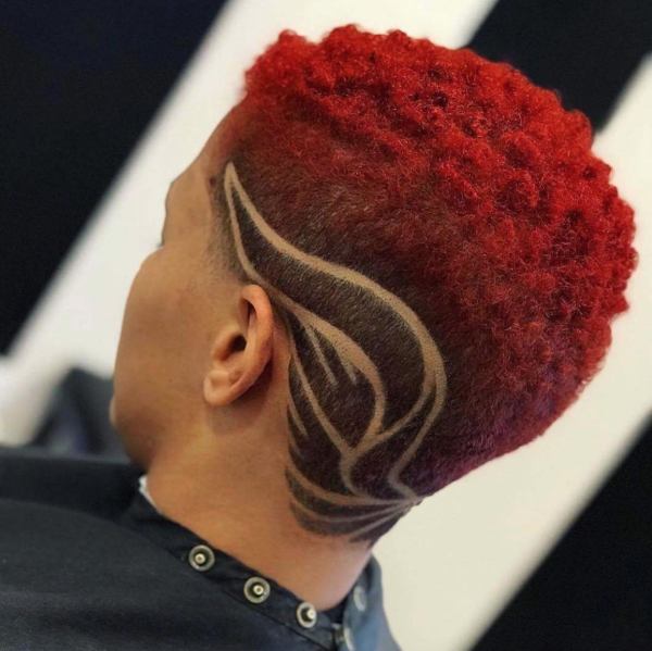 Креативные узоры на голове