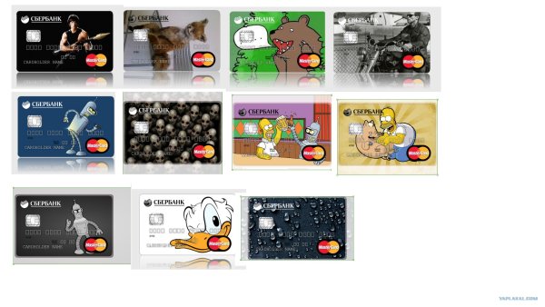 Дизайн карты Сбербанк