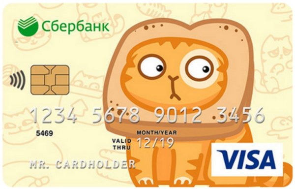 Дизайн карты Сбербанк