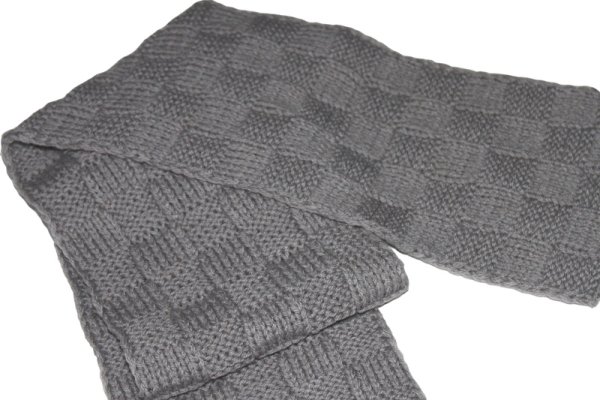 Двухсторонний мужской шарф спицами