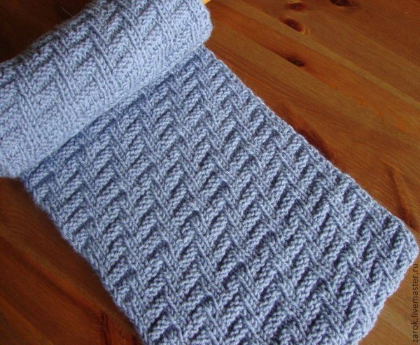 Двухсторонний узор для шарфа