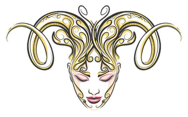 Овен женщина вектор