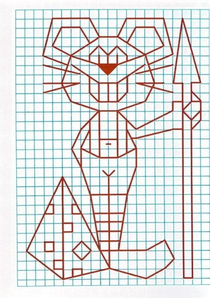 3д буквы по клеточкам