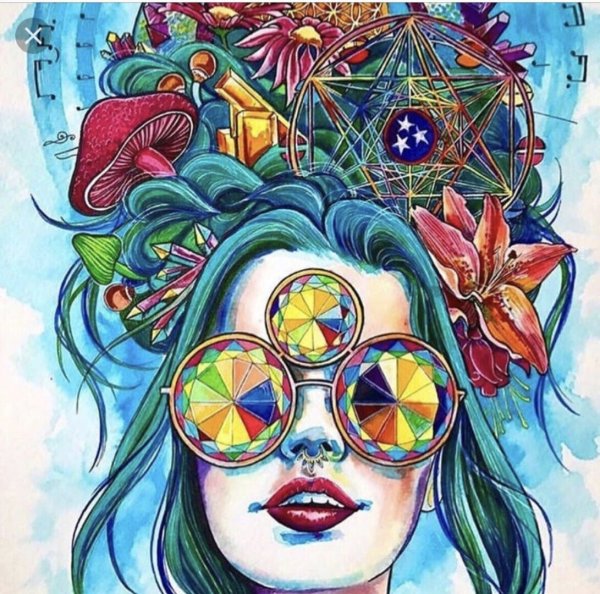 Психоделическое искусство хиппи арт