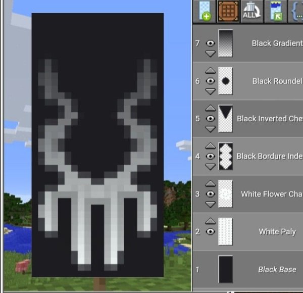 Красивый флаг в МАЙНКРАФТЕ