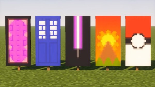 Красивые флажки в МАЙНКРАФТЕ