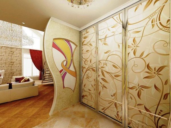 Красивые шкафы купе в гостиную