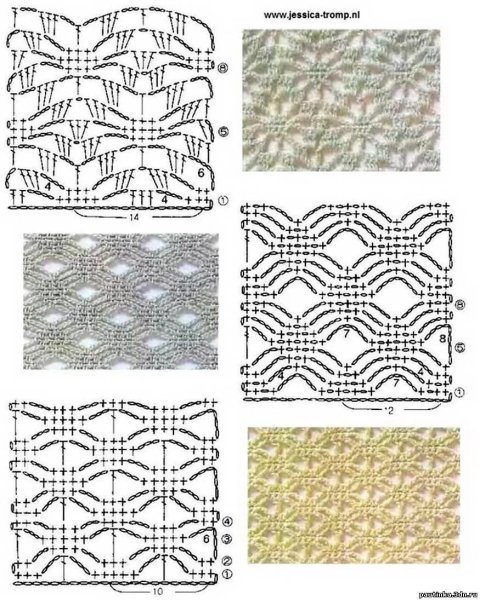 Вязание Ажур крючком схемы