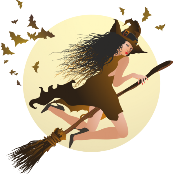 Девушка на метле