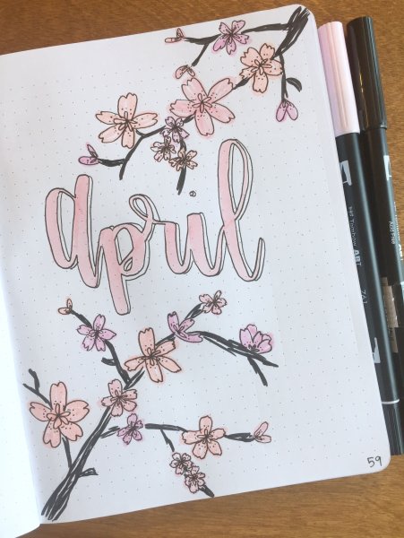 Bullet Journal апрель