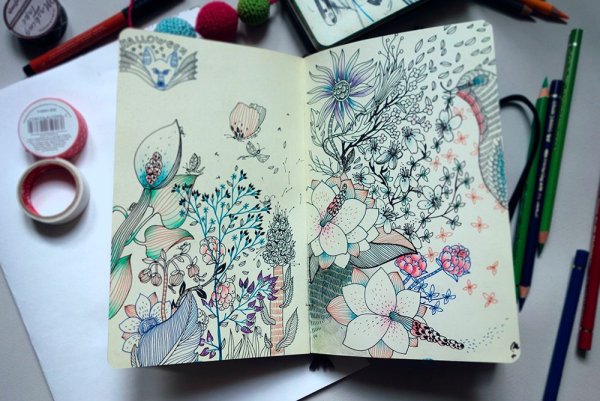 Идеи для рисования в артбуке