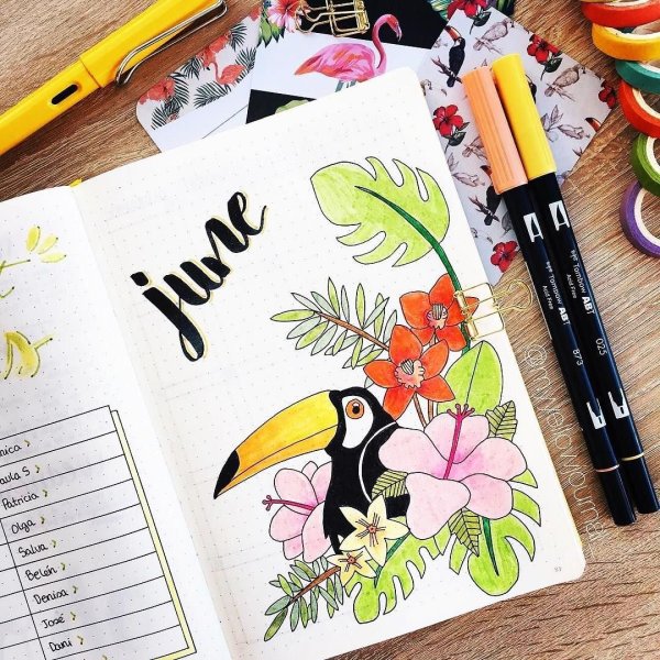 Идеи для рисования в ежедневнике