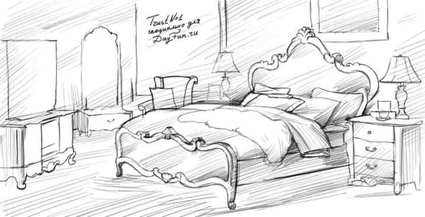 Красивые комнаты для срисовки
