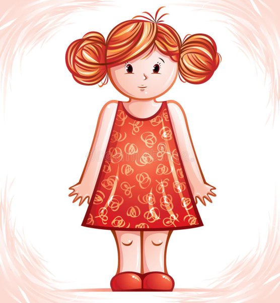 Рисование девочка в красивом платье