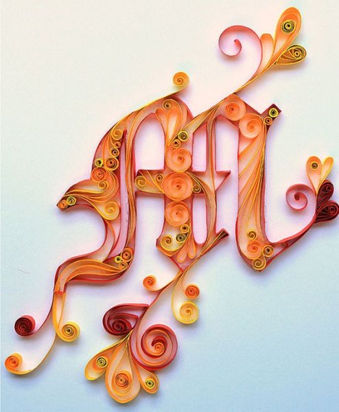 Квиллинг буквы