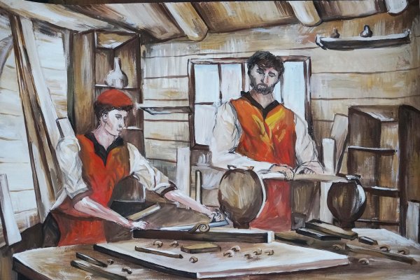 Сюжетная картина огород