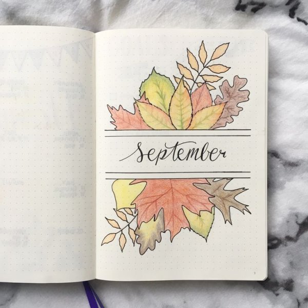 Bullet Journal сентябрь