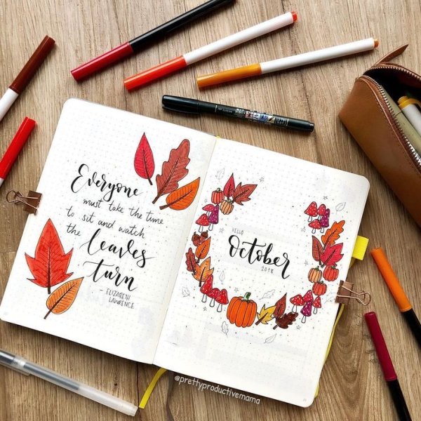 Осенний ежедневник