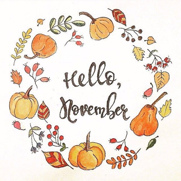 Рисунки на осеннюю тему в скетчбуке