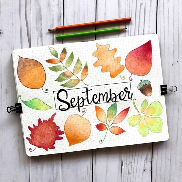 Осенние идеи для скетчбука