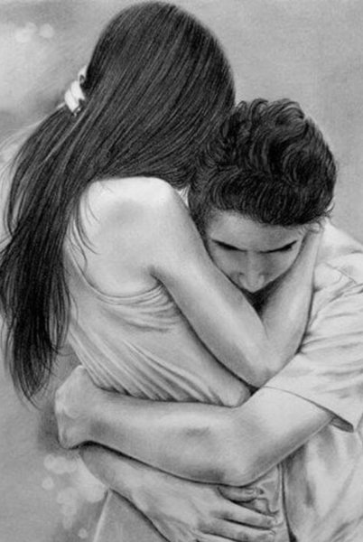 Объятия нарисованные