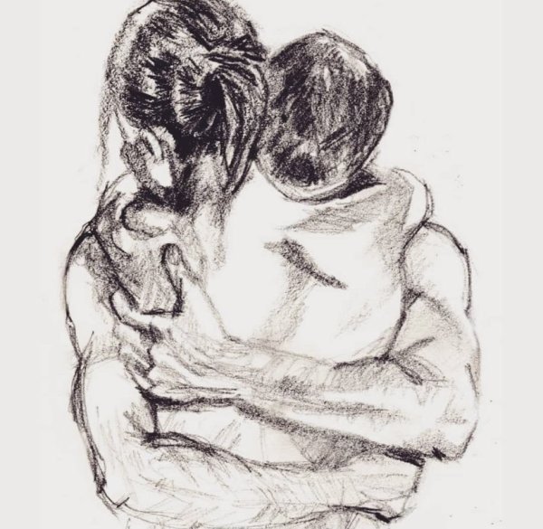 Объятия рисунок
