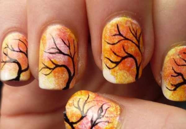 Красивый осенний маникюр