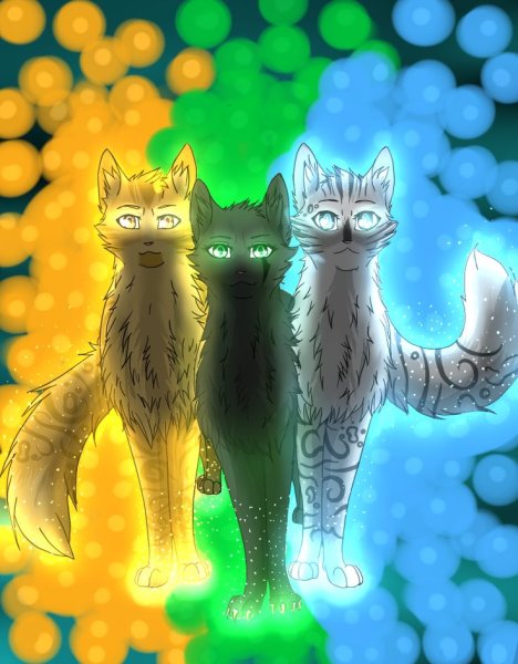 Коты Воители синяя звезда и Остролистая